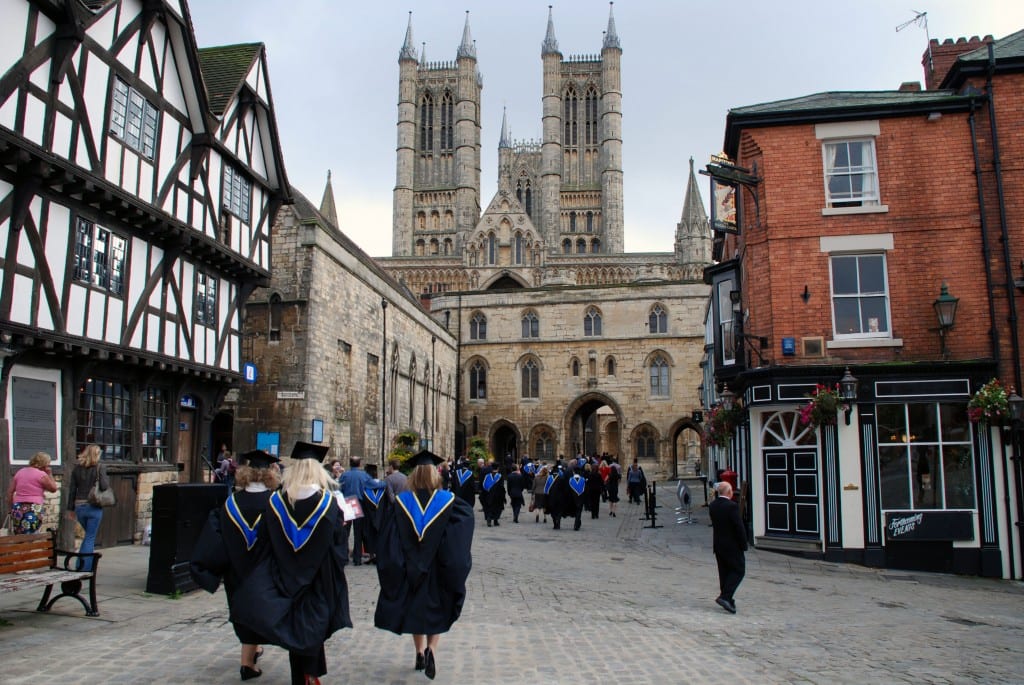 Graduation ceremony at the Lincoln Cathedral 